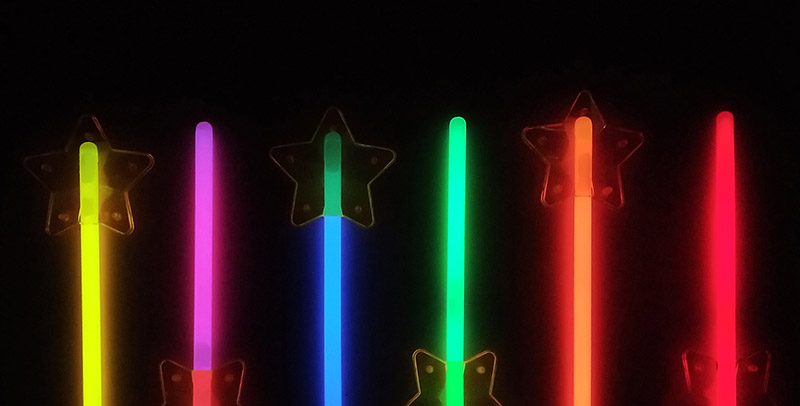 荧光玩具女孩星星DIY生日节庆派对助兴荧光棒儿童玩具夜光棒详情3