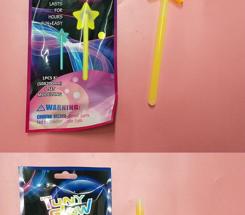 荧光玩具女孩星星DIY生日节庆派对助兴荧光棒儿童玩具夜光棒详情13