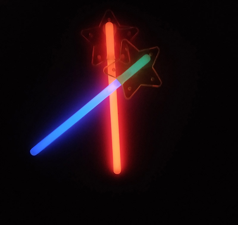 荧光玩具女孩星星DIY生日节庆派对助兴荧光棒儿童玩具夜光棒详情8