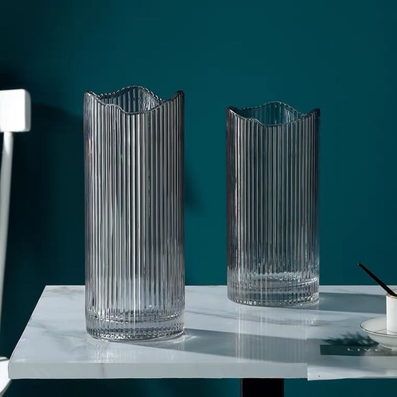 2023年新款宇行加厚透明玻璃花瓶欧式水培花家居办公酒店摆件客厅玻璃花瓶厂家直销批发