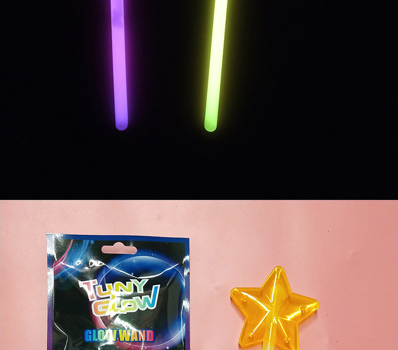 荧光玩具女孩星星DIY生日节庆派对助兴荧光棒儿童玩具夜光棒详情12