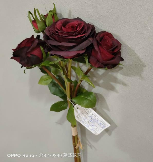 仿真把束玫瑰手扎妙巴黎仿真玫瑰假花玫瑰人造花家居工艺品花酒店装饰花婚庆花卉装饰详情3