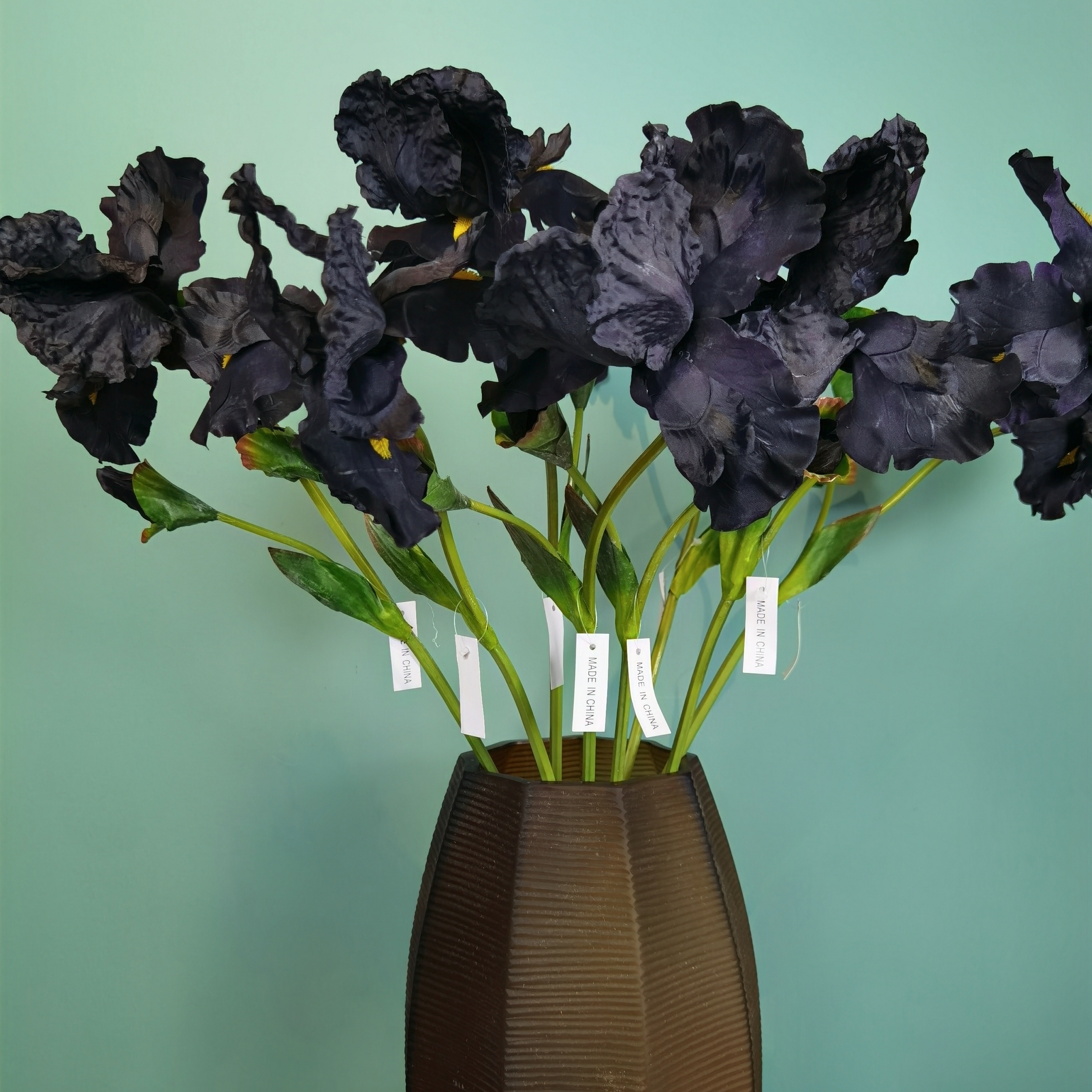 Venta directa de fábrica iris flores de simulación flores de seda alice casa sala de estar encimeras montaje suave decoración de boda pic 7