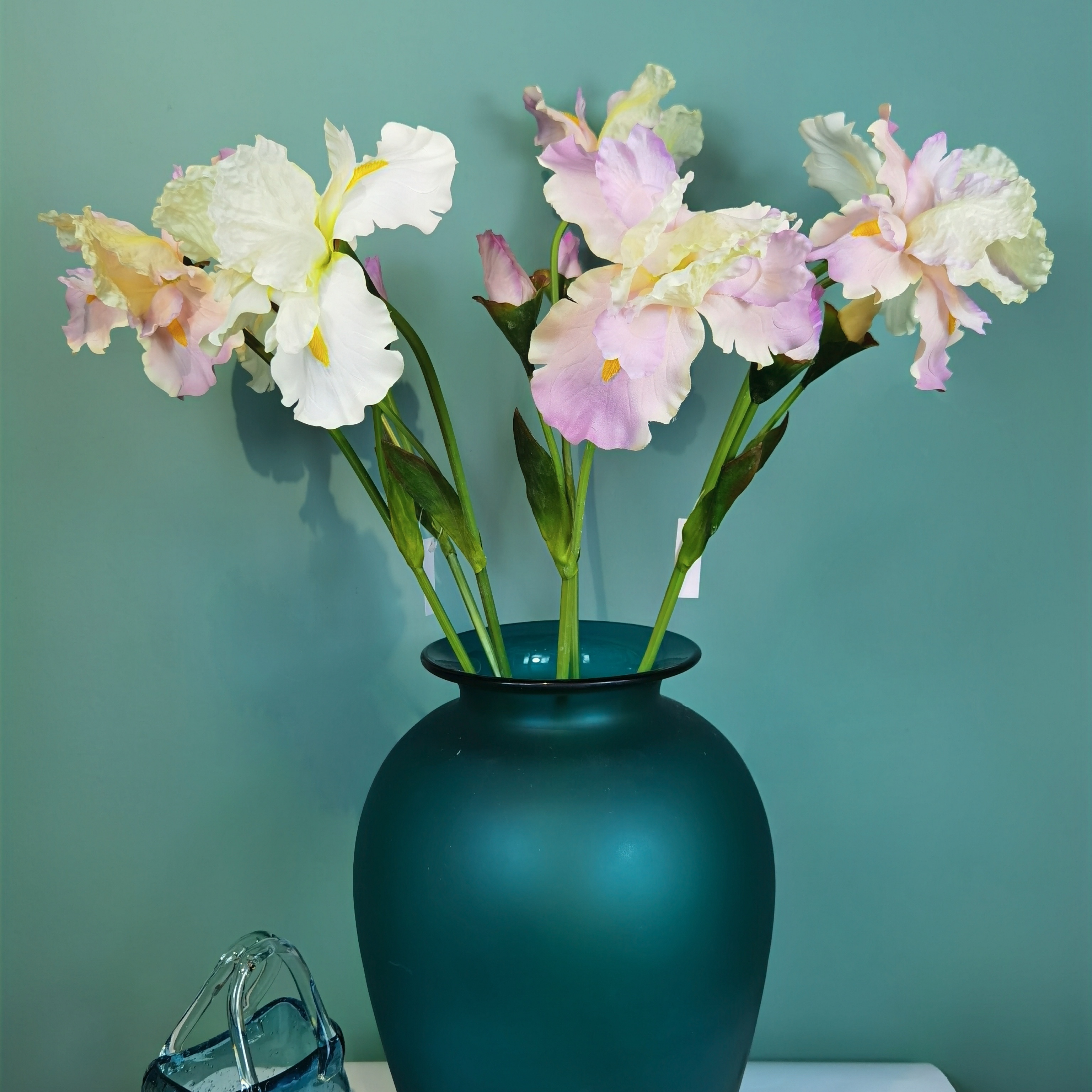Venta directa de fábrica iris flores de simulación flores de seda alice casa sala de estar encimeras montaje suave decoración de boda pic 11
