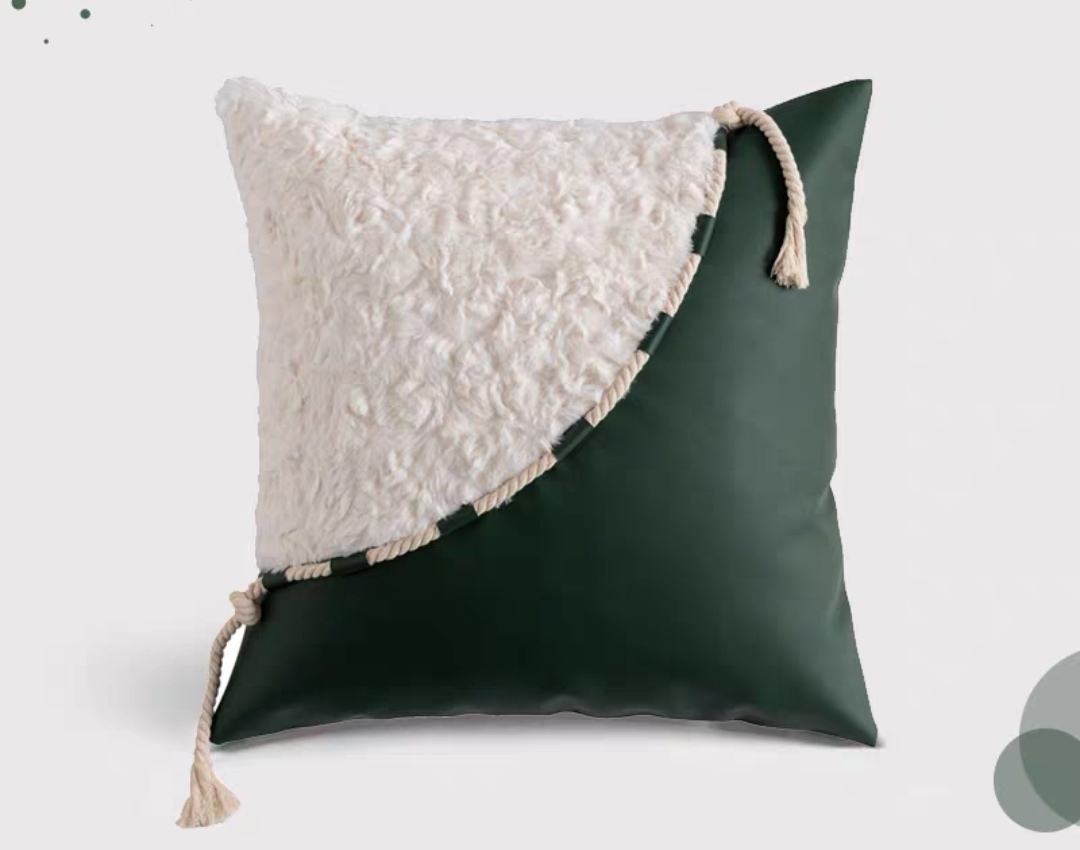 Pu Plush Throw Pillow Pillow Cover Cushion Cushion Cover details Picture