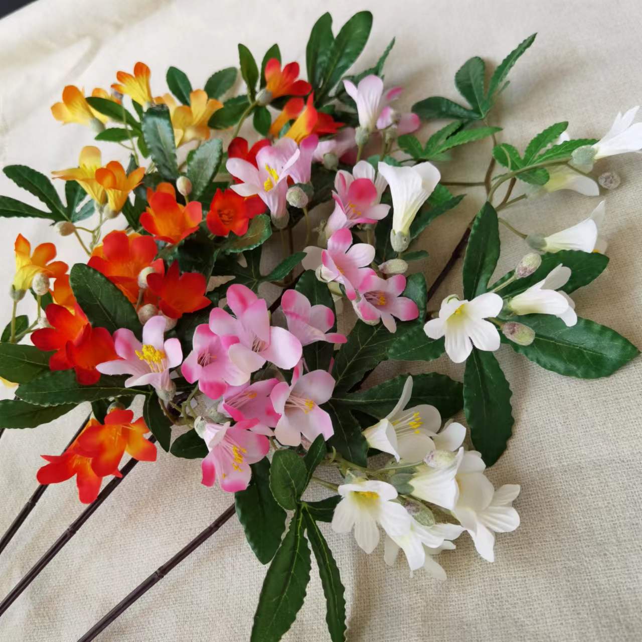 Rio De Janeiro simulación floral boda simulación floral de gama alta lingba tamarin flor falsa casa arreglos florales juegos florales simulación floral pic 5