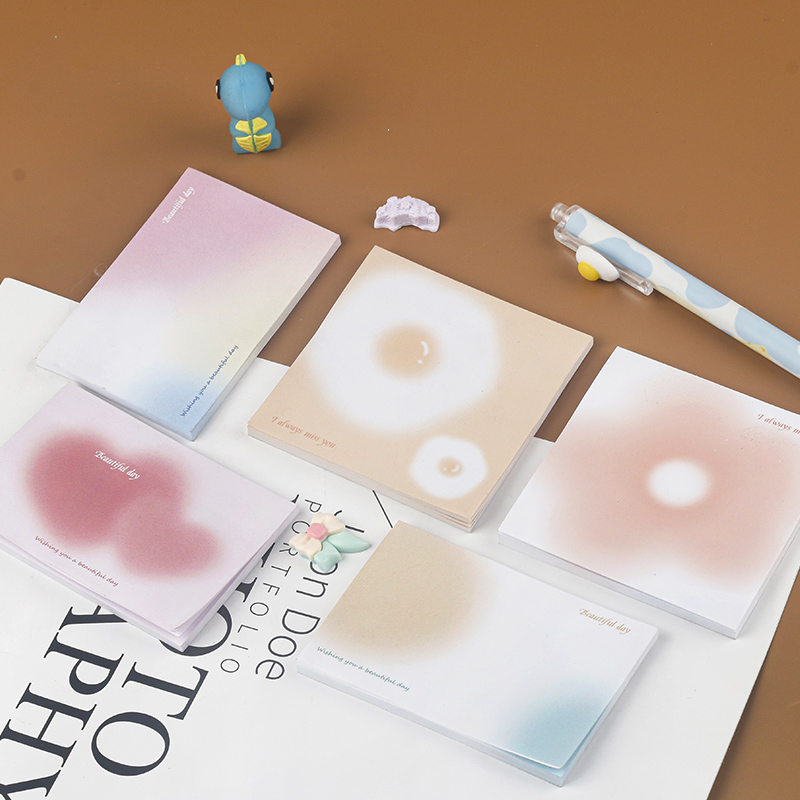 Cute note book small delicate learning label can be torn adhesive strong thickened paper small stickers message Item Picture