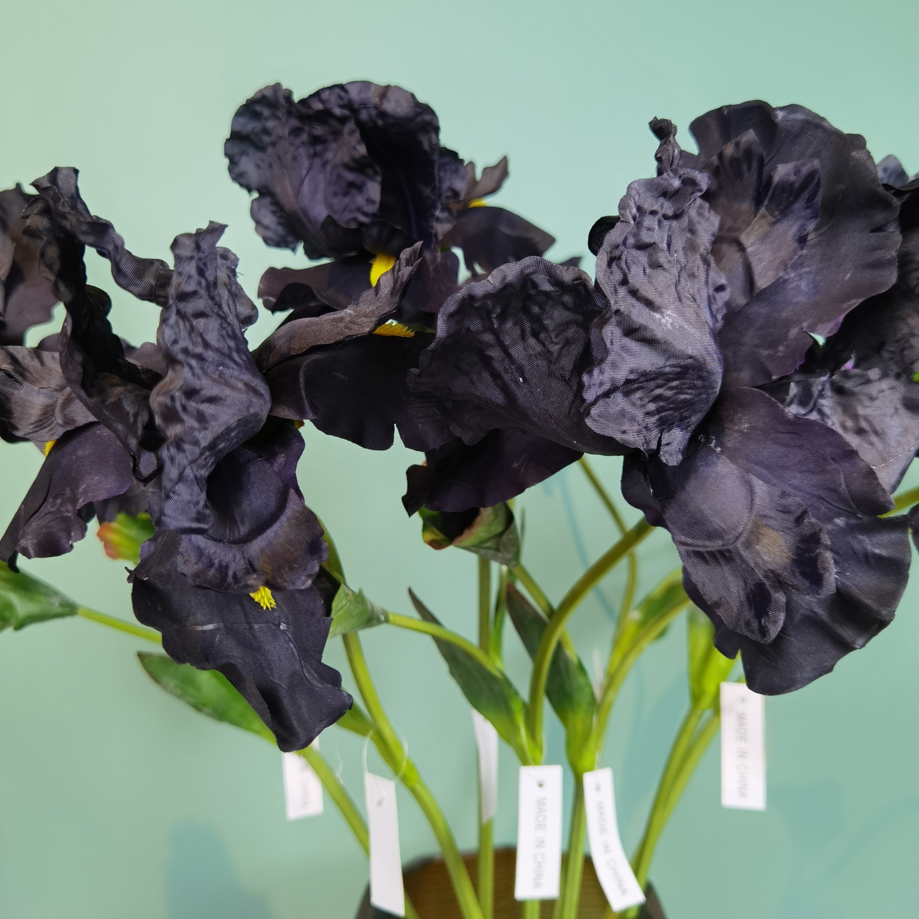 Venta directa de fábrica iris flores de simulación flores de seda alice casa sala de estar encimeras montaje suave decoración de boda pic 8