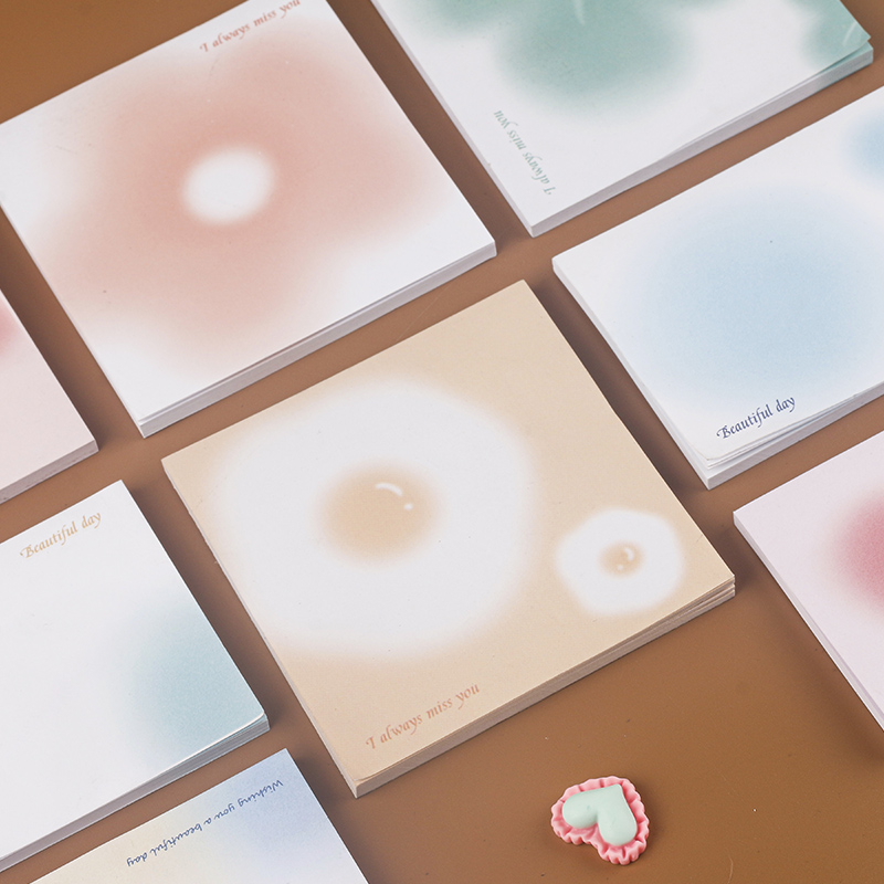 Cute note book small delicate learning label can be torn adhesive strong thickened paper small stickers message Specification drawing