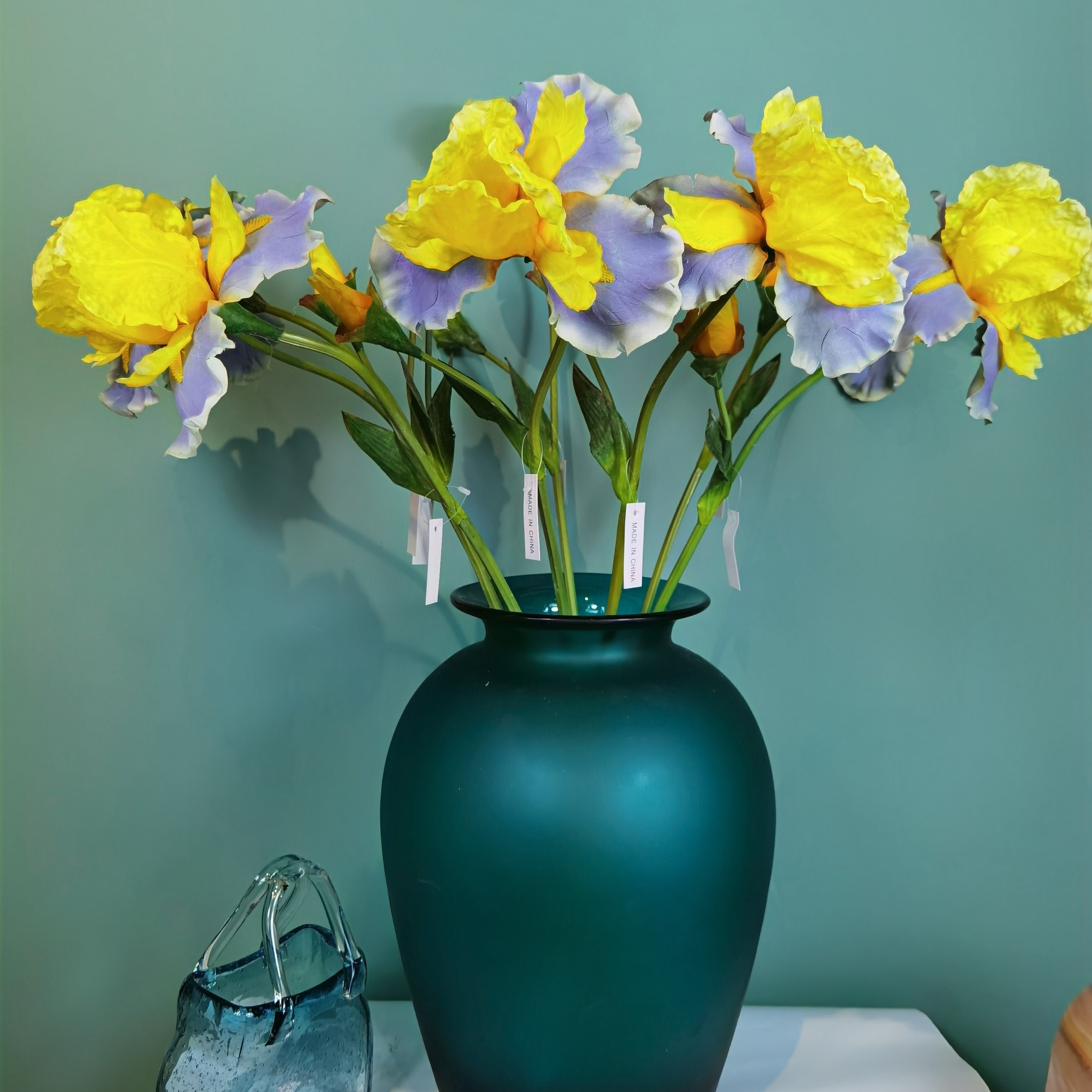 Venta directa de fábrica iris flores de simulación flores de seda alice casa sala de estar encimeras montaje suave decoración de boda pic 4