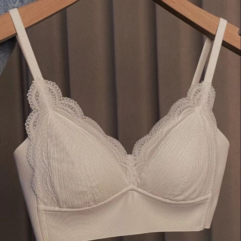 Dreamy red and pink summer French lace style bra, Modal seamless, beautiful back, large chest and petite lingerie pic 10