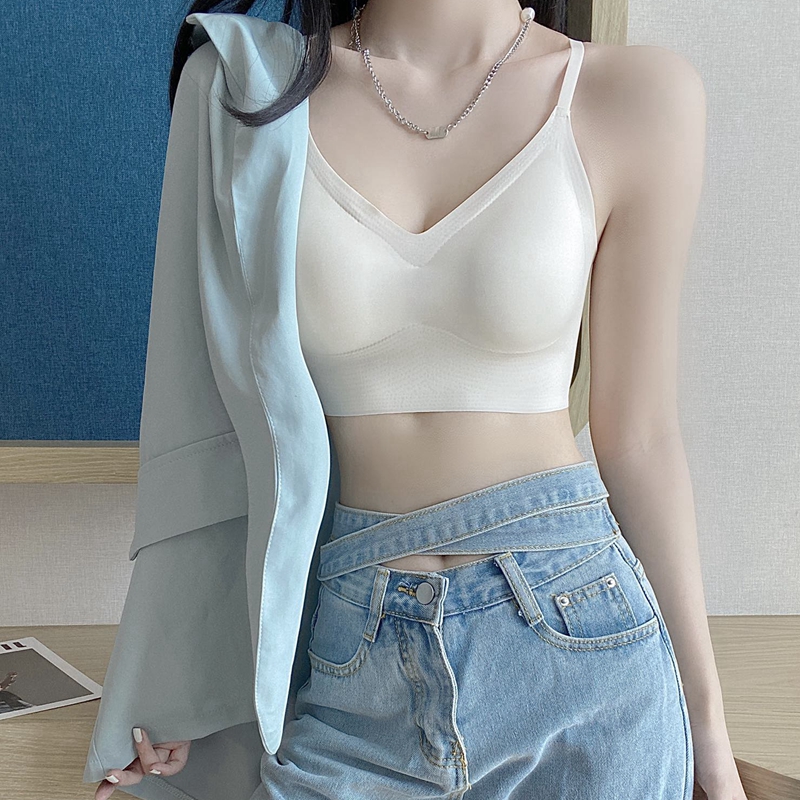 梦幻红粉无痕美背内衣大U型薄款大胸显小少女文胸露背甜美爆款详情5