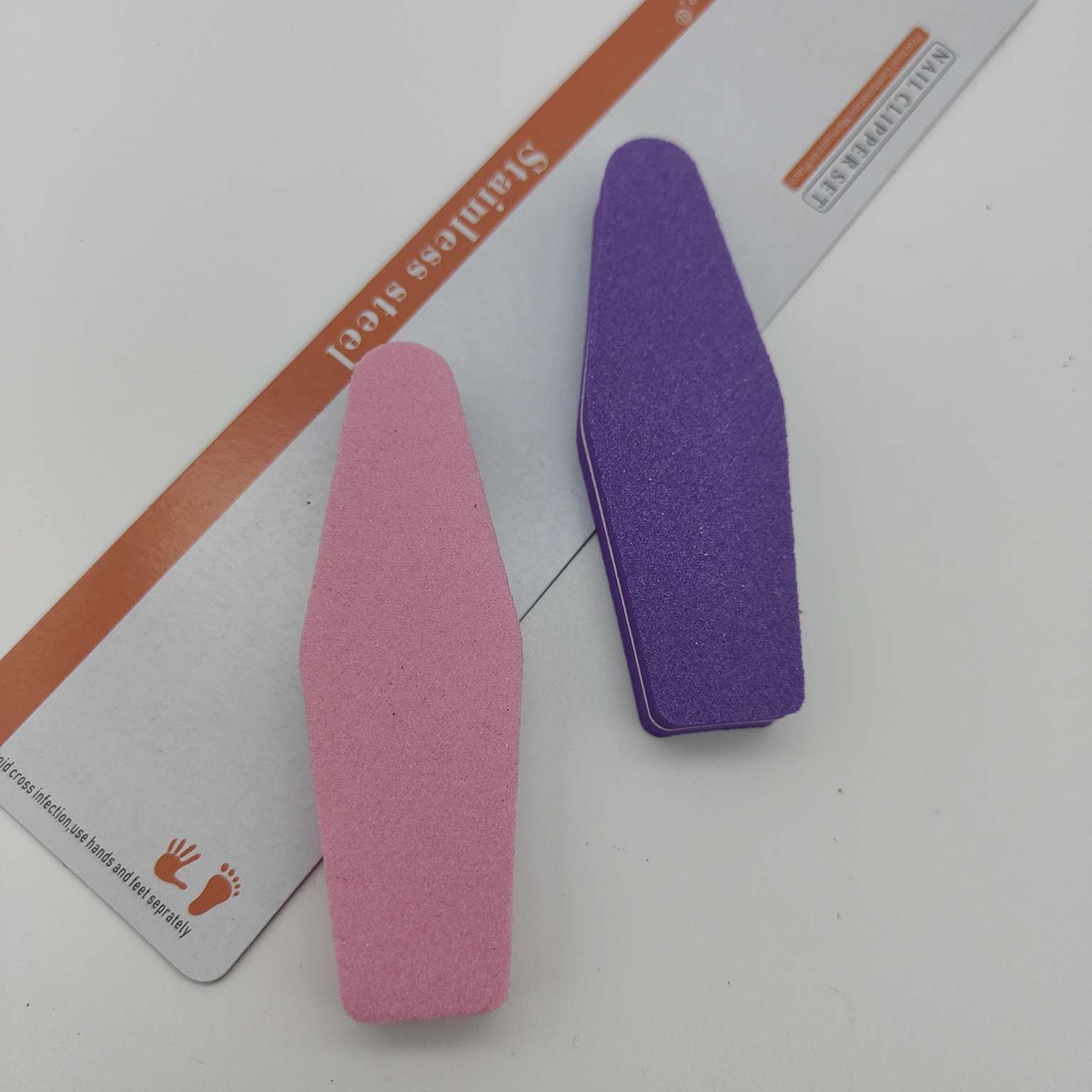 AMN-CC028#2pcs Sponge nail file Nail tool 26414 Senderi Makeup tool