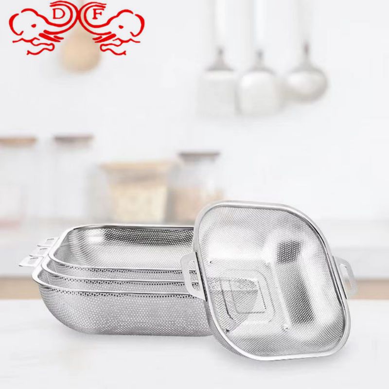 DF99646 stainless steel fruit basket, kitchen draining net basket, knife and fork storage box, storage draining square basket, disinfection cabinet, chopstick basket, DF Trading house pic 5