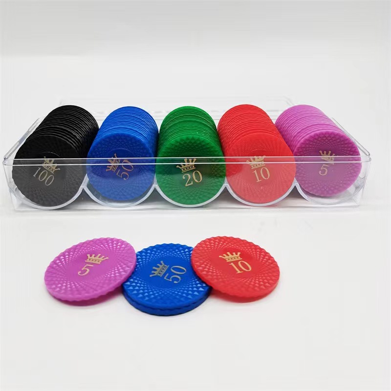 Chip 4 grams 3D hot stamping ABS100 pieces of water Cube token chip chip manufacturers supply