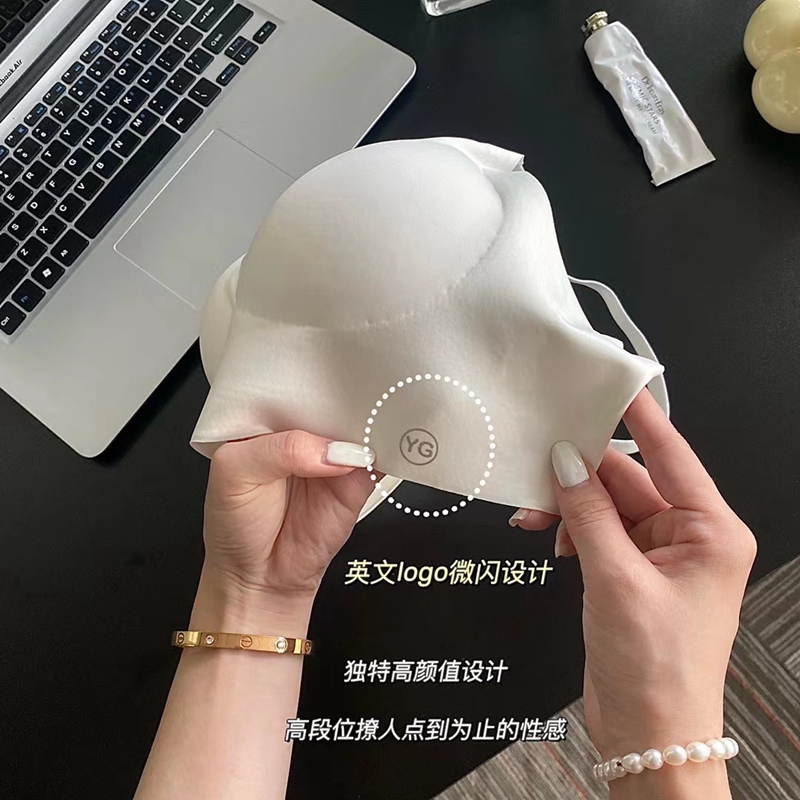 梦幻红粉无痕美背内衣大U型薄款大胸显小少女文胸露背甜美爆款详情11