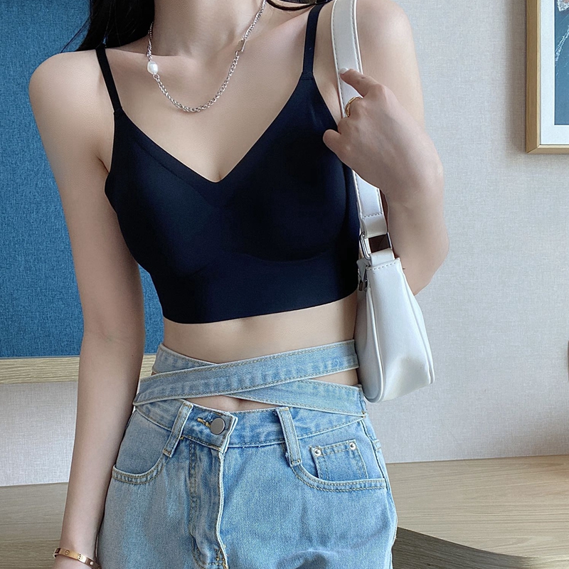 梦幻红粉无痕美背内衣大U型薄款大胸显小少女文胸露背甜美爆款详情3