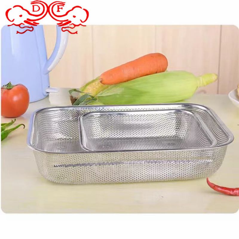 DF99646 stainless steel fruit basket, kitchen draining net basket, knife and fork storage box, storage draining square basket, disinfection cabinet, chopstick basket, DF Trading house pic 4