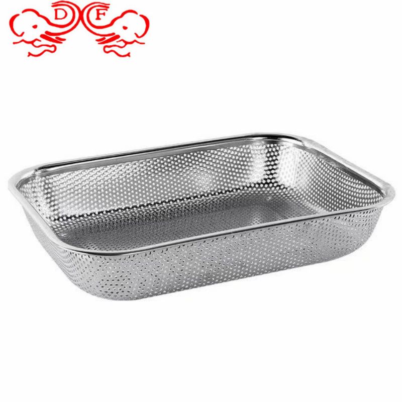 DF99646 stainless steel fruit basket, kitchen draining net basket, knife and fork storage box, storage draining square basket, disinfection cabinet, chopstick basket, DF Trading house pic 2