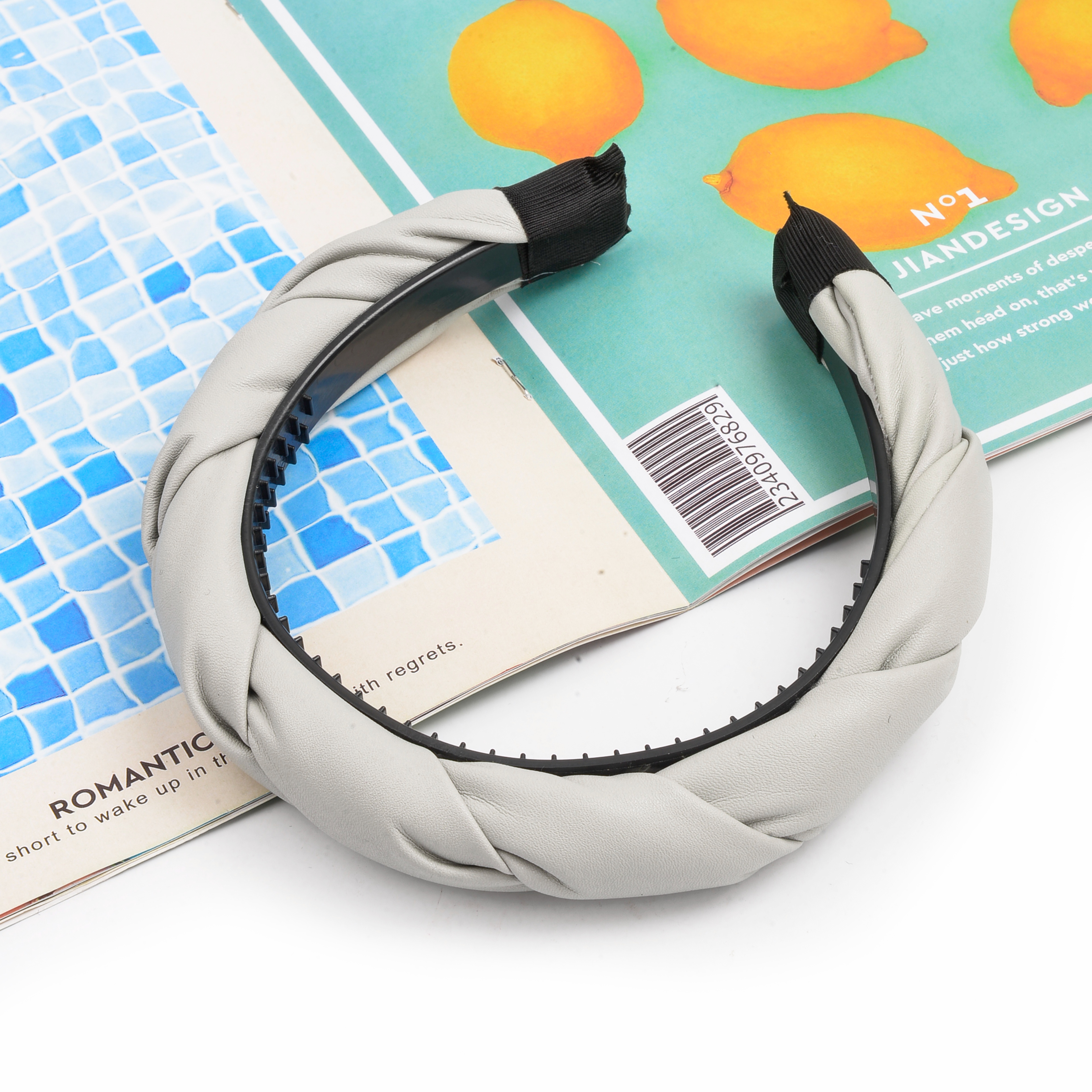 Sponge wide edge high top facial hair band, Korean Internet celebrity retro chanted hair band, outdoor hair pressing headwear, hair clip 1 pic 2