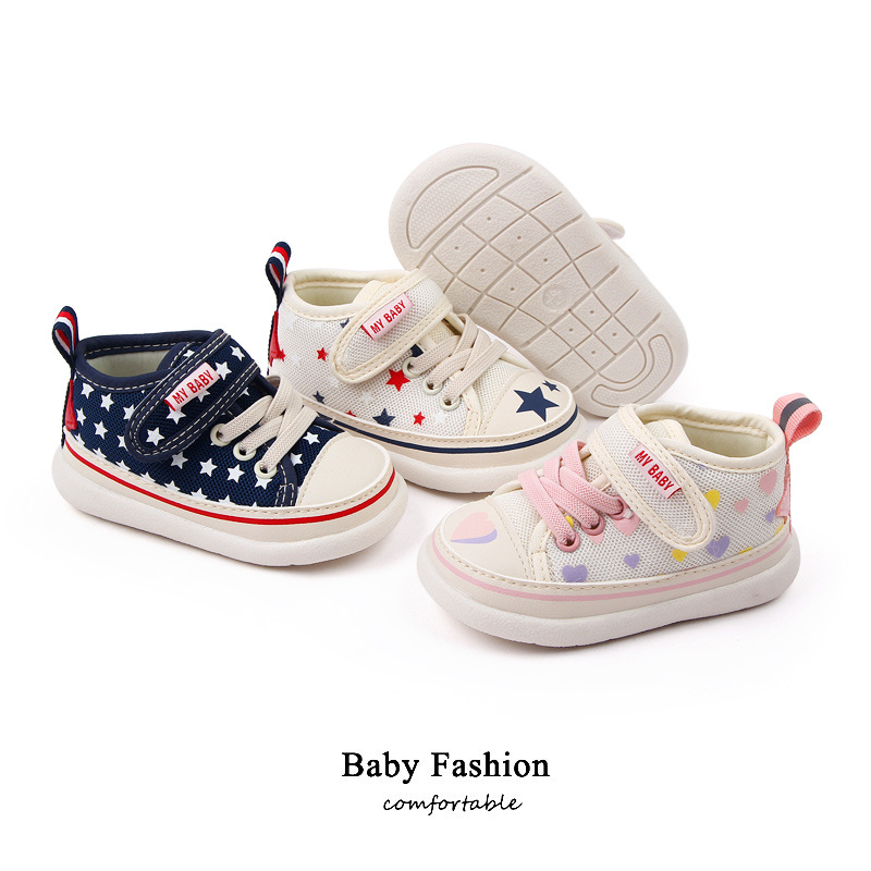 Cute cartoon children's canvas shoes casual shoes baby soft soles shoes