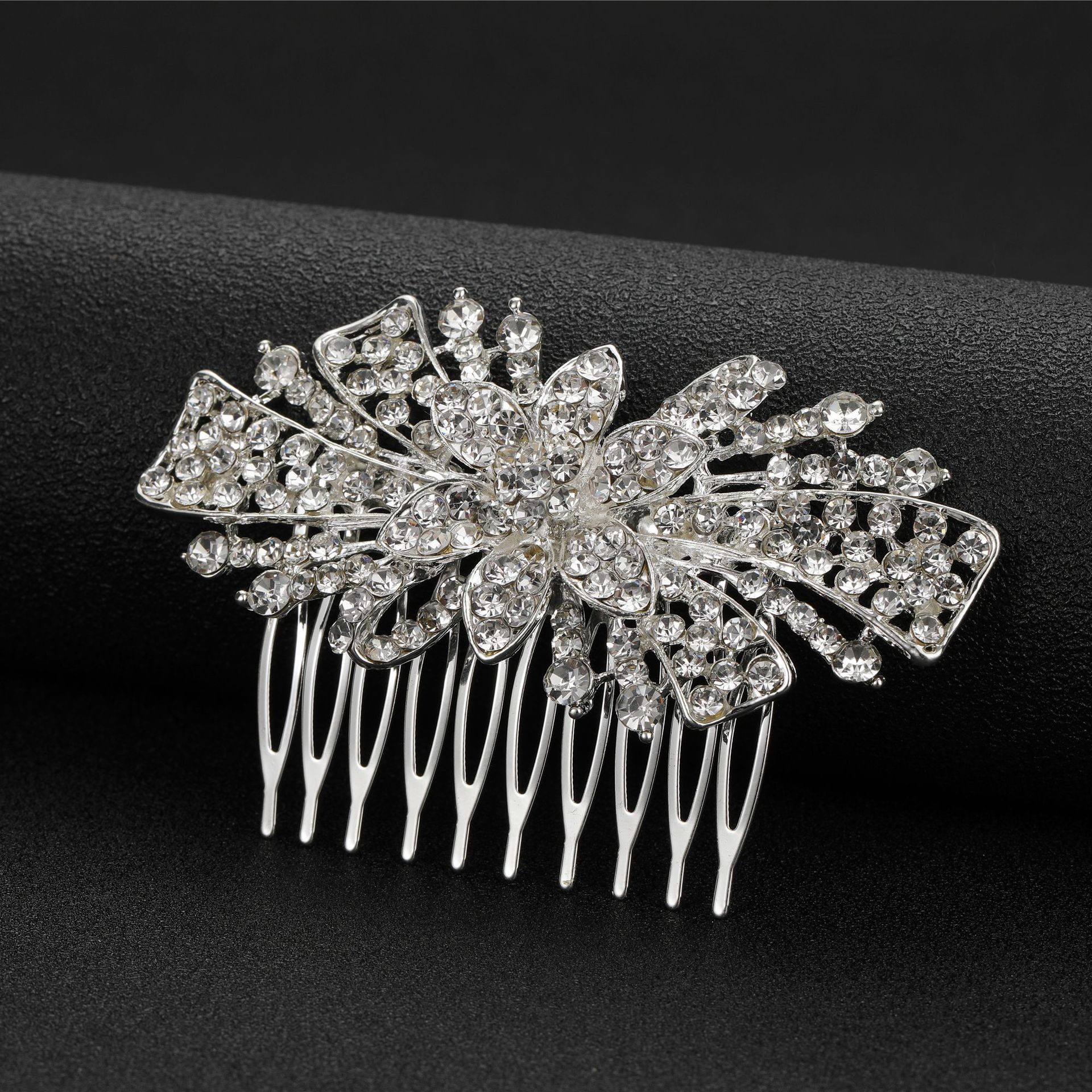 European And American Bridal Headwear Rhinestone Hair Accessories Specification drawing