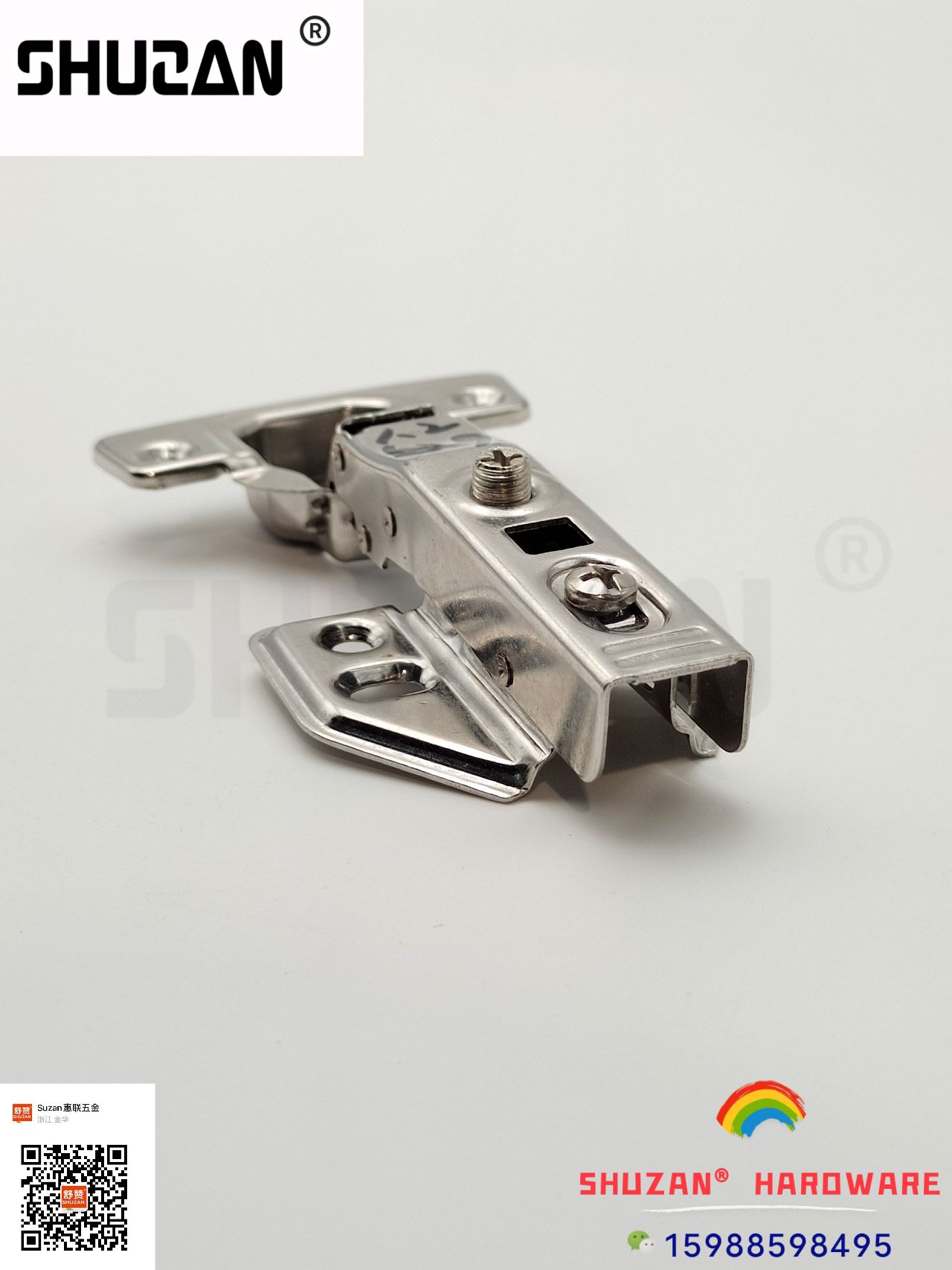 五金铰链橱柜上翻铰链家具连接铰链 储物柜铰链 异型铰链 液压铰链加固型床铰链 舒赞 加厚详情1