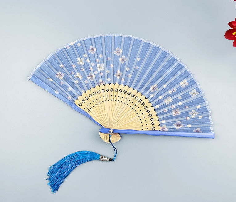 15Cm Women's Folding Fan Silk Folding Fan Japanese Folding Fan Summer Hanfu Cheongsam And Wind Children Folding Fan Gift Folding Fan Dance Folding Fan Specification drawing