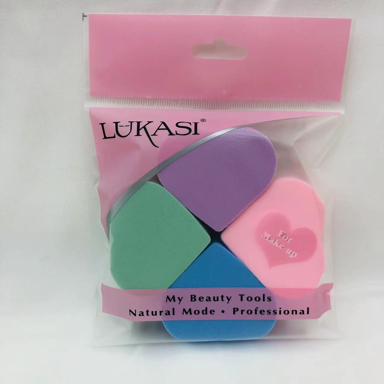Heart Latex Powder Puff Blend Makeup Puff details Picture