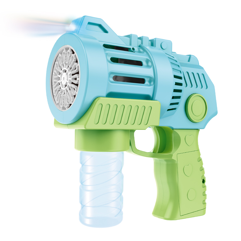 New 15-hole popular handheld space bubble gun, fully automatic leak-proof rocket, children's outdoor water play toy details Picture