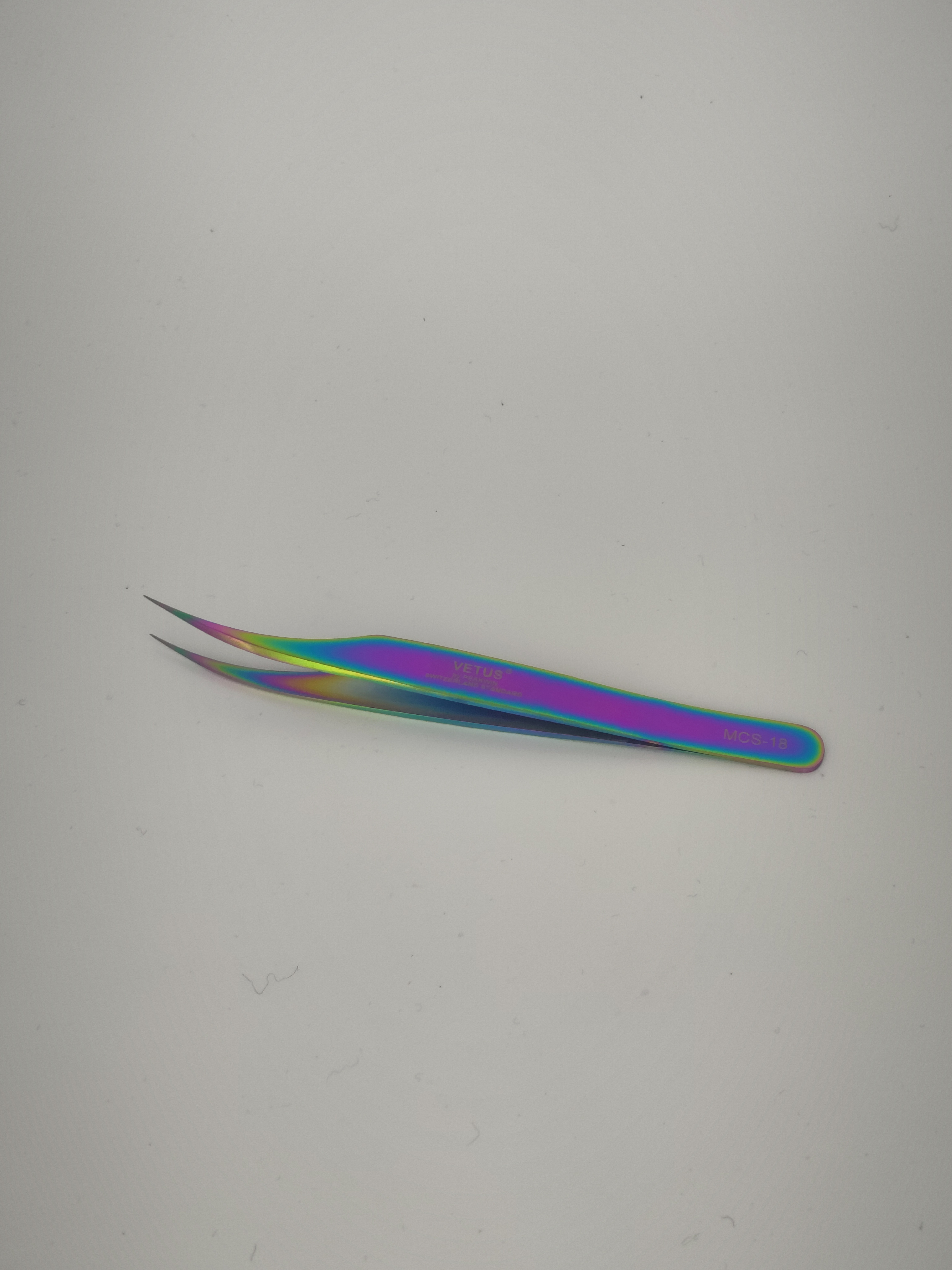 Eyelash tweezers Grafting Eyelash curler Color titanium clipper Eyelash tweezers VETUS stainless steel tweezers MCS series thumbnail