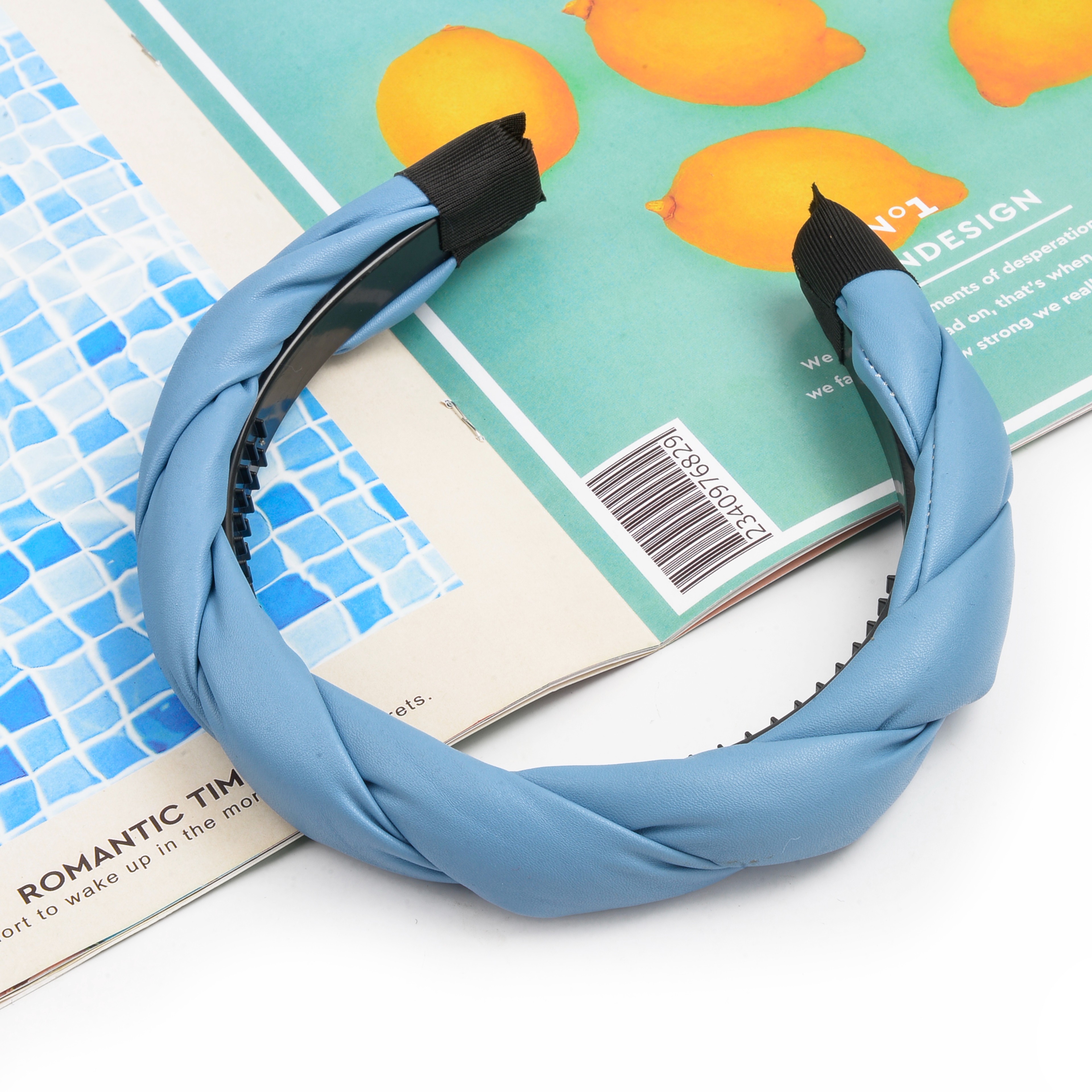 Sponge wide edge high top facial hair band, Korean Internet celebrity retro chanted hair band, outdoor hair pressing headwear, hair clip 1 pic 3
