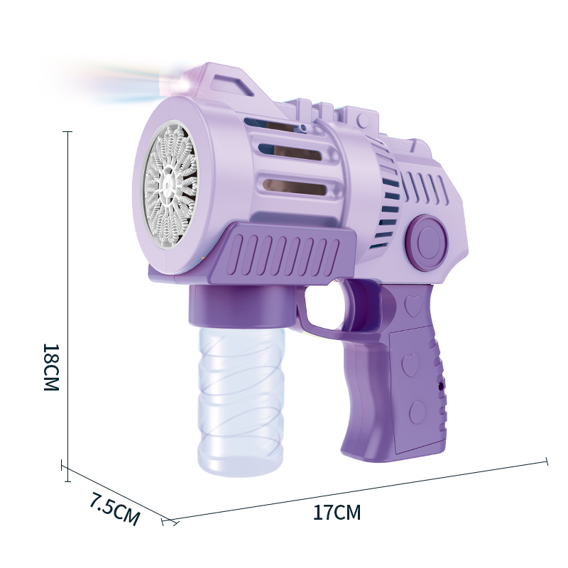 New 15-hole popular handheld space bubble gun, fully automatic leak-proof rocket, children's outdoor water play toy Item Picture