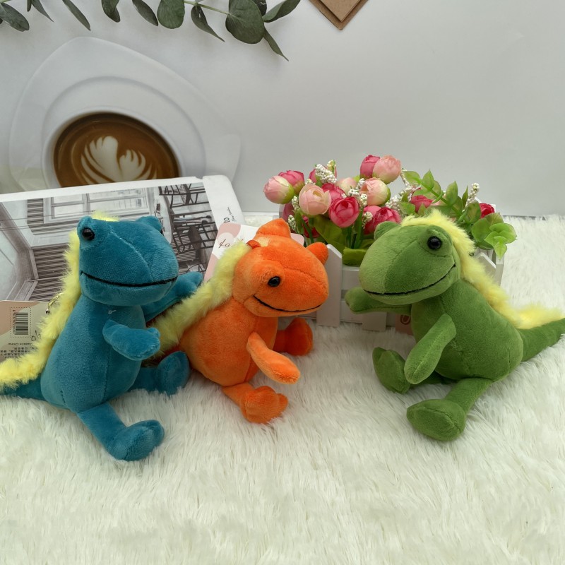 4 inch funny Cruz salamander plush doll key chain small Red dragon doll bag boutique pendant gift
