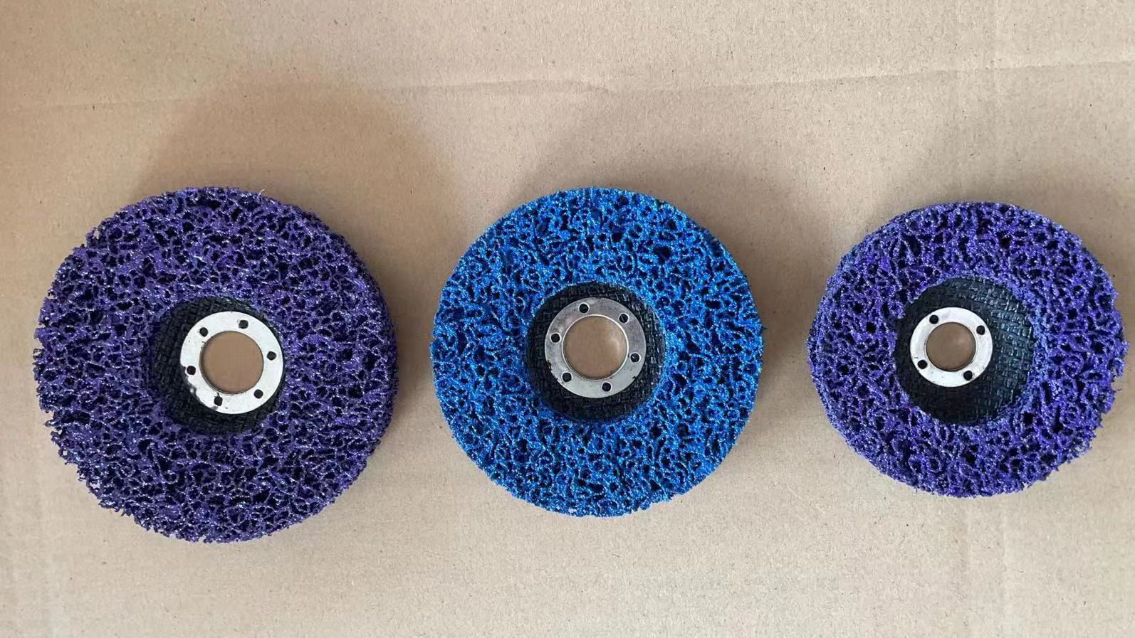 Stainless Steel Metal Polishing Plate Black Gold Steel Purple Gold Grinding Plate Automotive Wire Wheel Plastic Nylon Polishing Wheel Specification drawing
