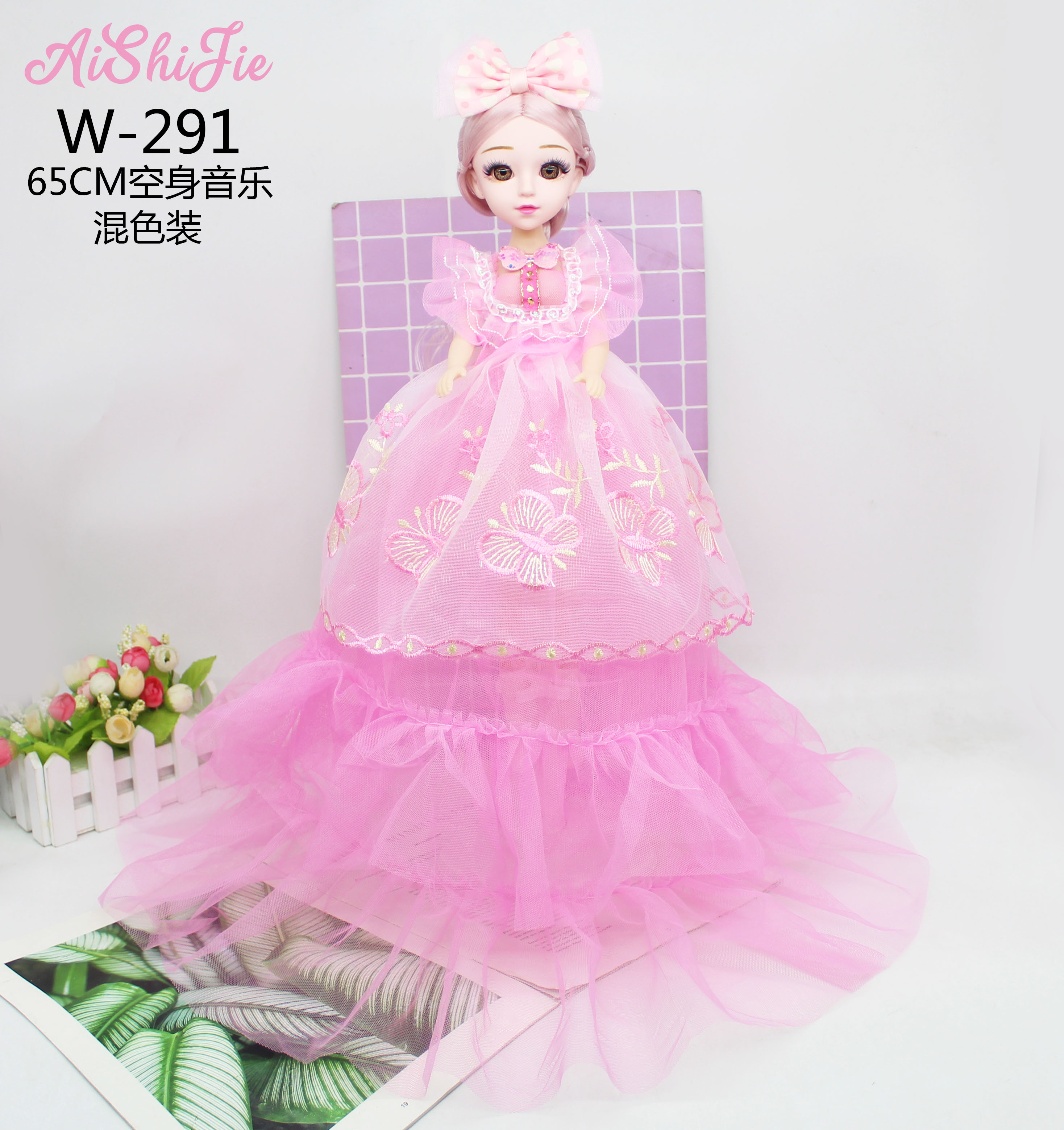 Factory Direct Sales 60Cm Embroidery Double-Layer Singing Music Barbie Doll Children Toy Girl Birthday Gift details Picture