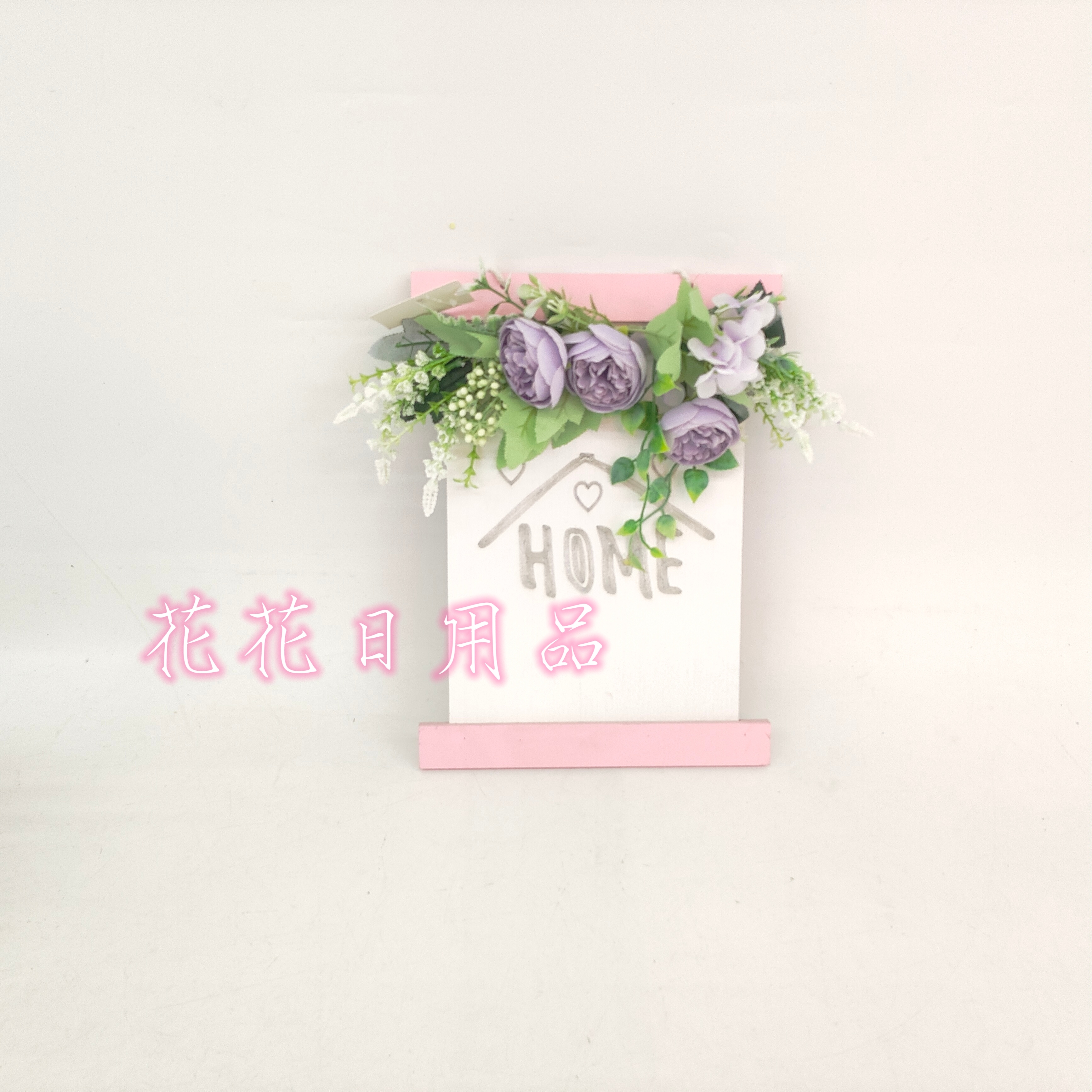 仿真花假花盆景壁挂木头盒大茶花苞摆件装饰品详情2