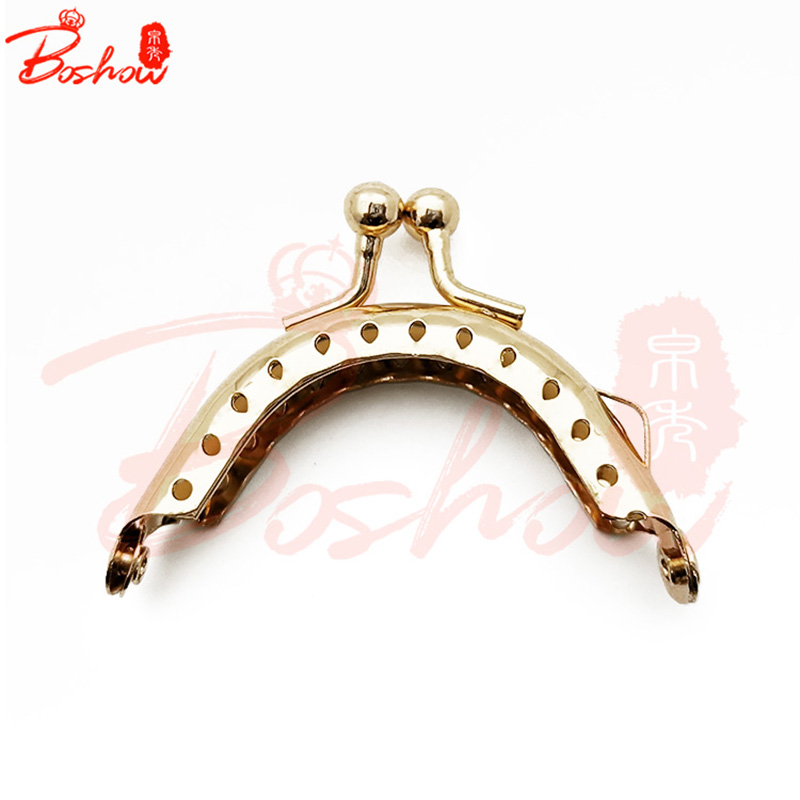 5.5cm半圆光面针孔普通头口金 DIY箱包配件批发产品图