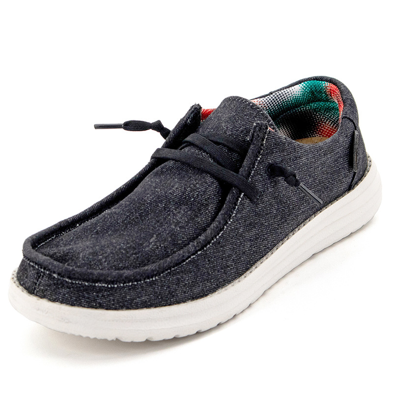 Europe And The United States Casual Shoes Men's Large Size Canvas Shoes Burst Loafers Men's Casual Sports Shoes 5422 details Picture
