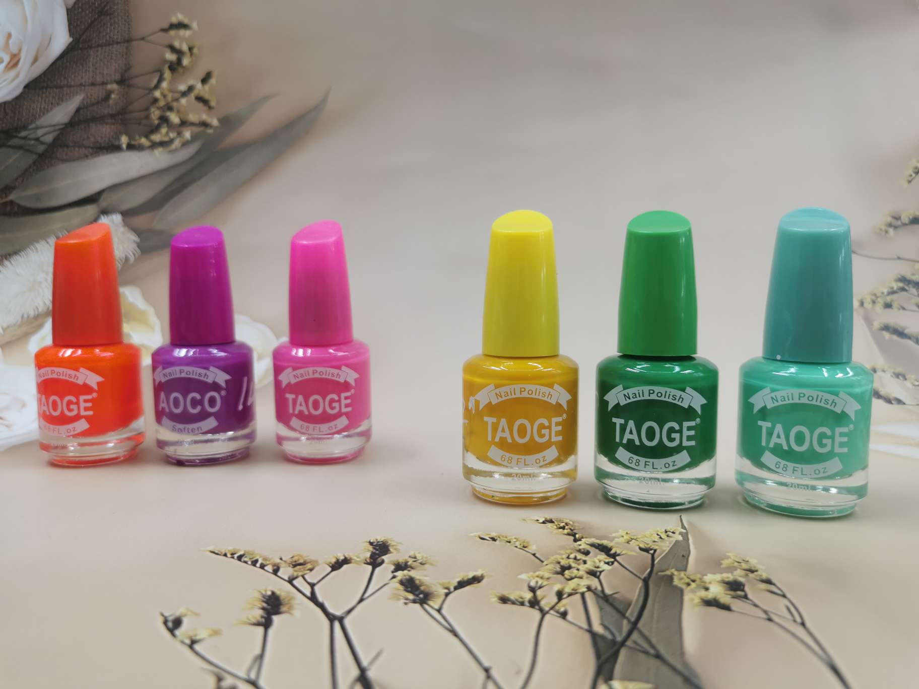 Colored Candy Cover Oil-Based Nail Polish With Foreign Trade Nail Polish Glue details Picture