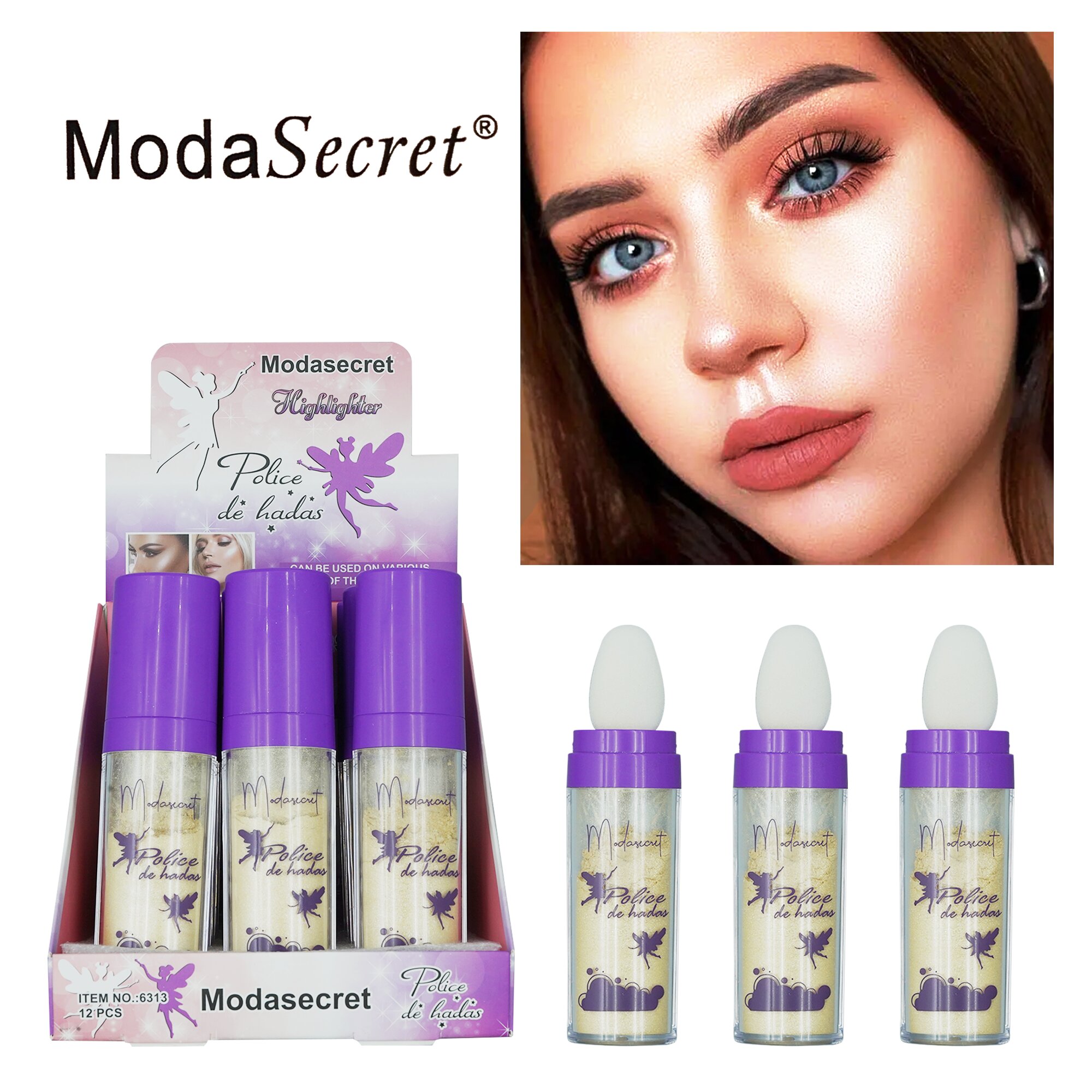 Modasecret扁管仙女高光拍拍粉全身高光提亮立体修容跨境详情1