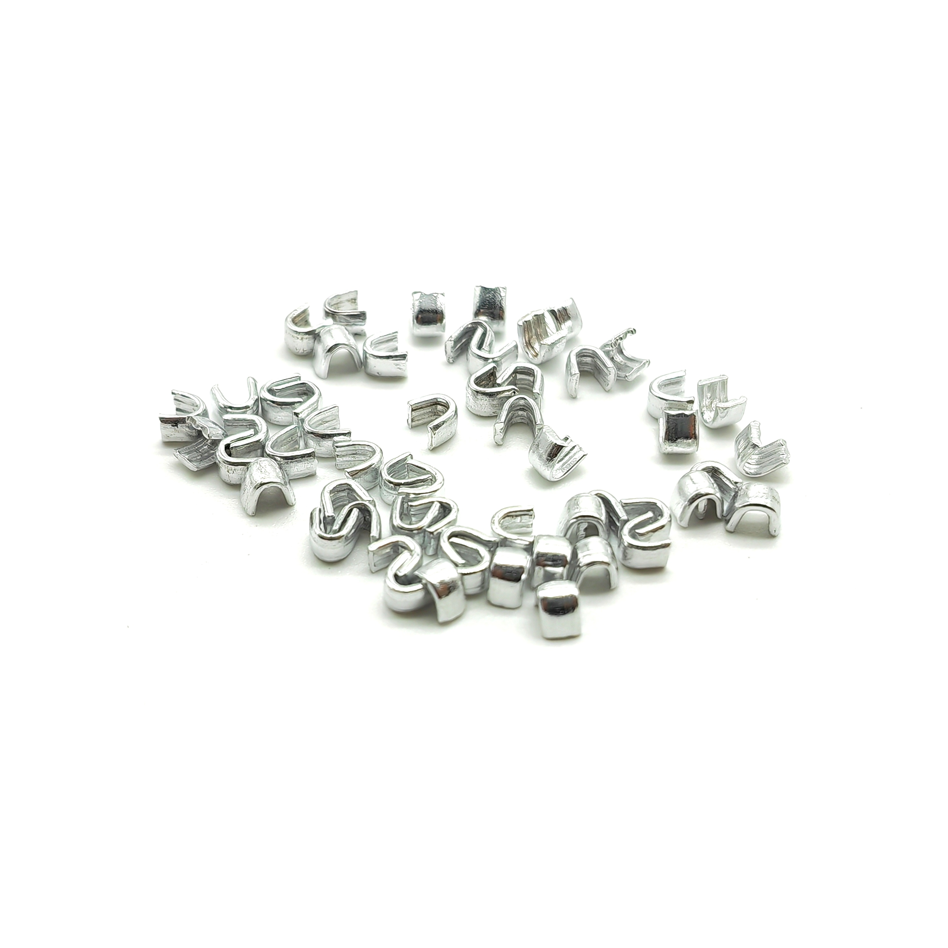 3#5#8# Zipper Front And Back Code Aluminum U-Shaped Front Code Metal Zipper Zipper Accessories details Picture