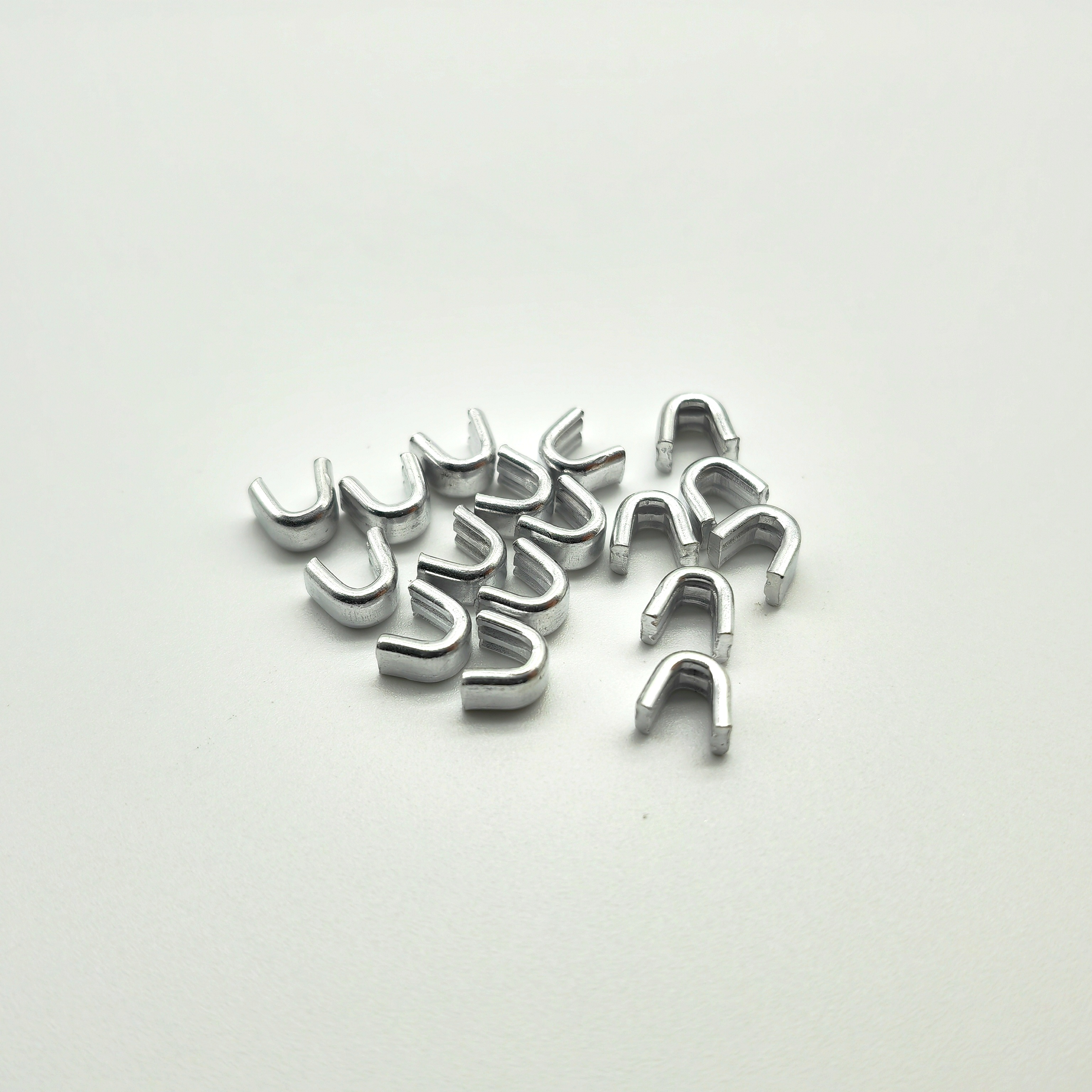 3#5#8# Zipper Front And Back Code Aluminum U-Shaped Front Code Metal Zipper Zipper Accessories Item Picture