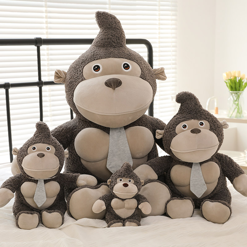 2023 New Gorilla Doll Plush Toy Cute Male And Female Bedroom Birthday Gift Plush Toy 40M