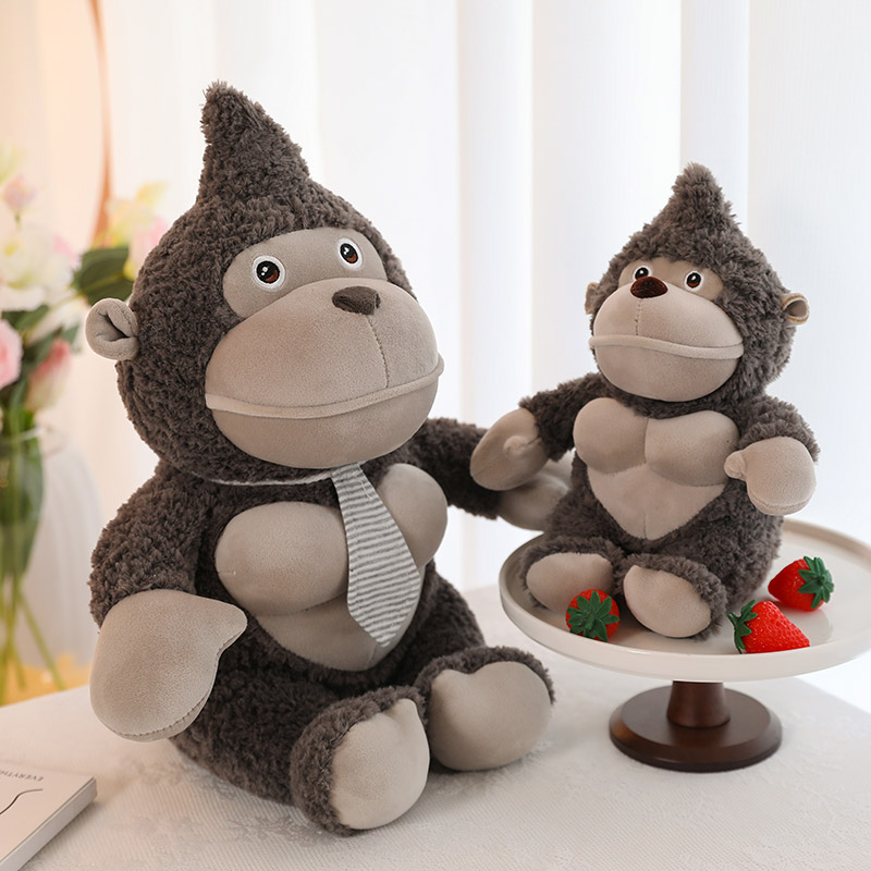 2023 New Gorilla Doll Plush Toy Cute Male And Female Bedroom Birthday Gift Plush Toy 40M Specification drawing