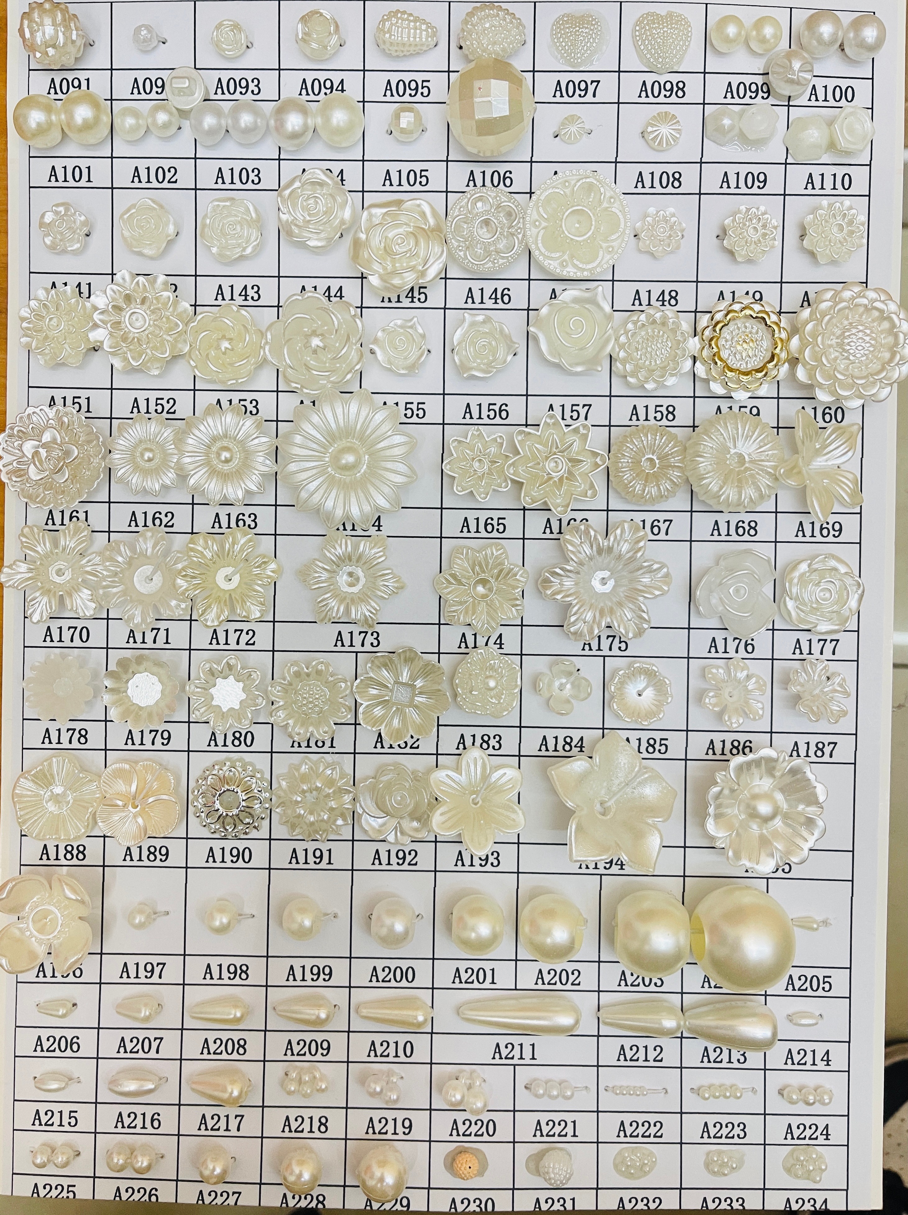 All Kinds Of Special-Shaped Flower Abs Imitation Pearl Hole Pure White Rice And White Pearl Diy Beading Batch Application Scenario