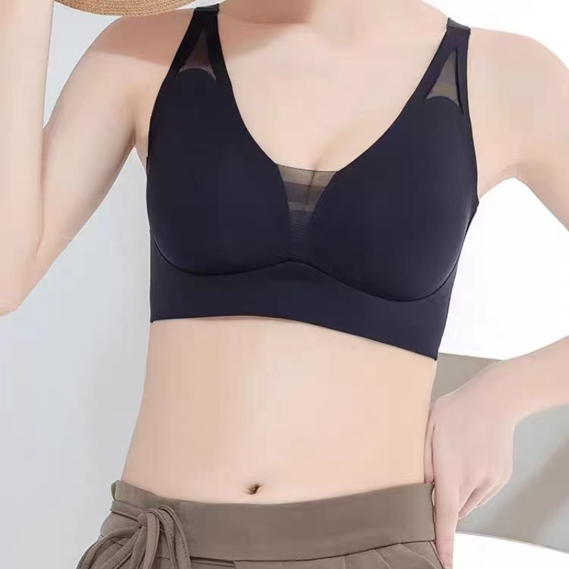 Dreamy red and pink underwear, seamless to show great beauty, backrest bra with chest pad, seamless, large size for sports Specification image