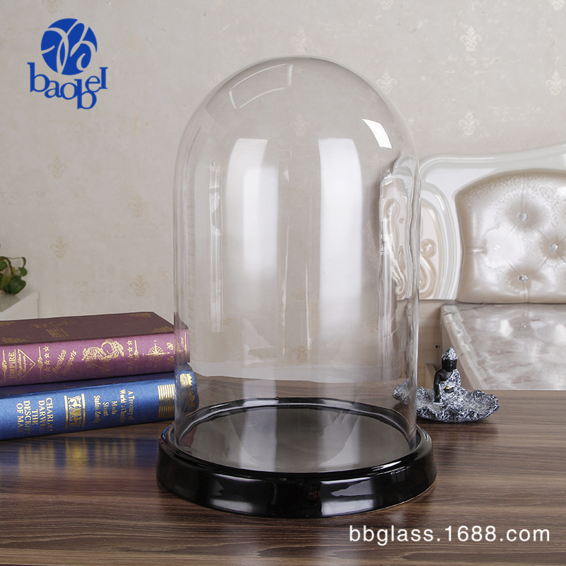 保北玻璃BBGLASS 微景观花器 玻璃罩子 陶瓷底座详情3
