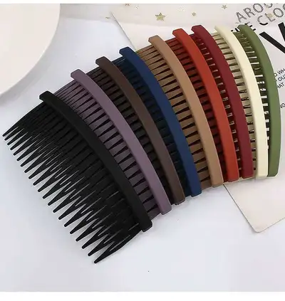 Net Celebrity Simple Scrub Comb Comb Hair Shredder Detangler Hair Comb Bangs Hair Clip Forehead Back Head Headpiece Hair Clip