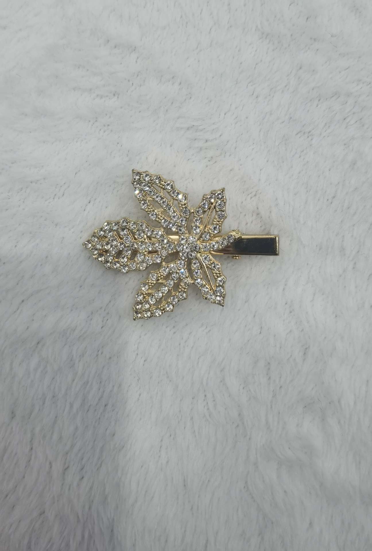 Explosive Imported Rhinestone Duck Clip, Gold And Silver Cute Beautiful Headwear Rhinestone Duck Clip Explosive Gold